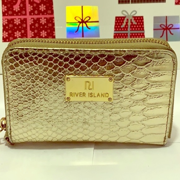 River Island Bags Gentlyused River Island Metallic Gold Wallet